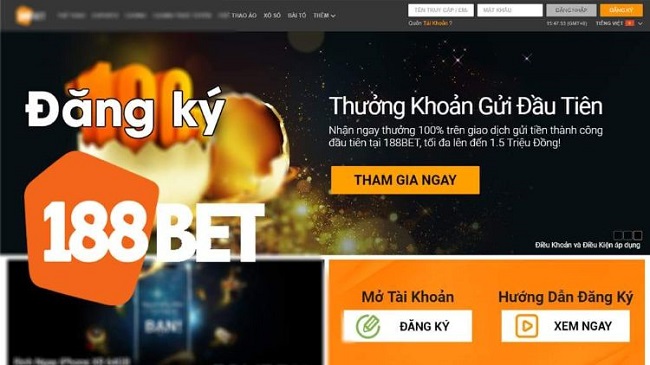 Mách bạn cách đăng ký 188bet chỉ 3 bước đơn giản