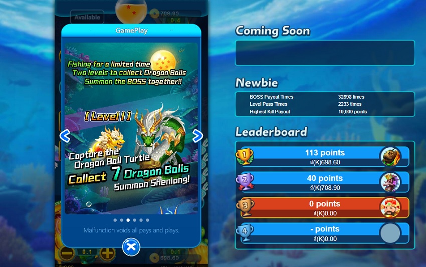 Tính năng trò chơi Oneshot Fishing W88 Cac loai vu khi tai tro choi Oneshot Fishing W88