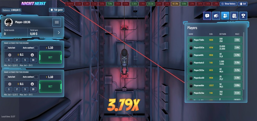 Giới thiệu game Night Heist W88 Mo ta tro choi game Night Heist W88