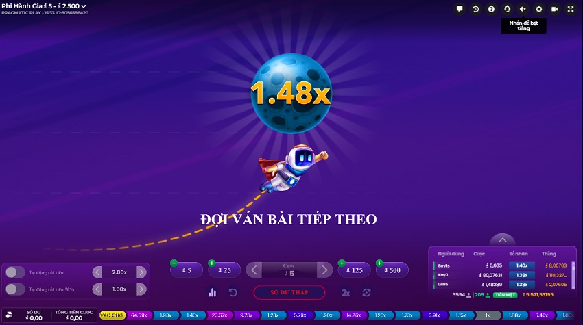 Tổng quan trò chơi Spaceman tại W88 Tim hieu tro choi Spaceman W88