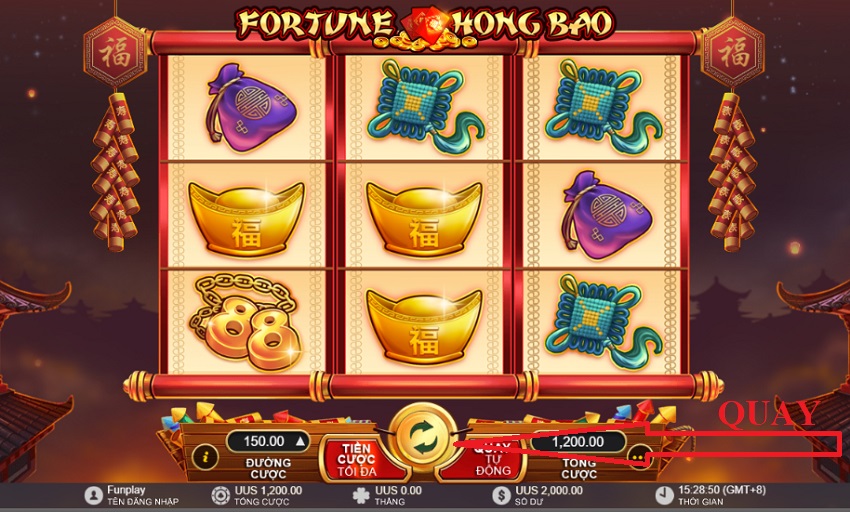 Cách quay hũ Fortune Hong Bao W88 Cach quay hu Fortune Hong Bao W88
