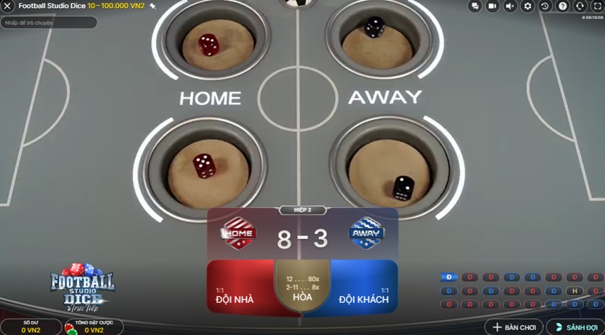Cách đặt cược Football Studio Dice W88 Cach choi game Football Studio Dice W88