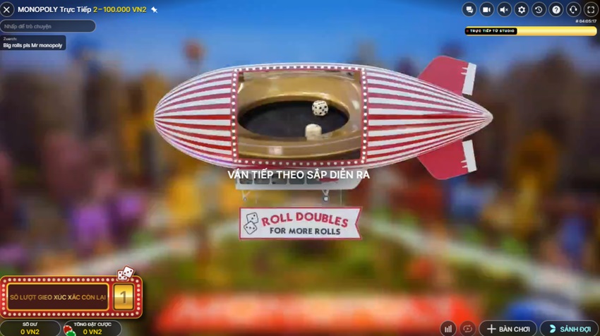 Giai thuong game Monopoly truc tiep W88