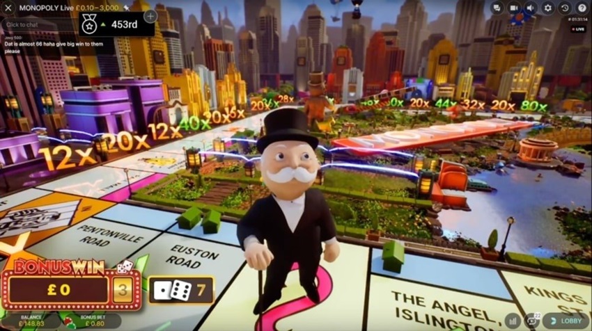 Luat choi game Monopoly truc tiep W88