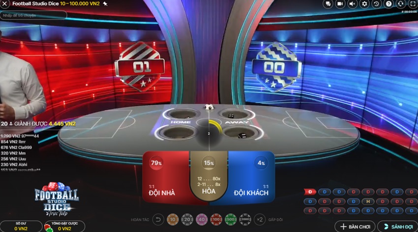 Khám phá game Football Studio Dice W88 Gioi thieu tro choi Football Studio Dice W88
